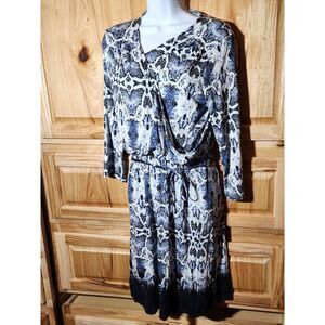 Joe Fresh for JCP Wrap Dress – Size Small | 3/4 Sleeve | Rayon Blend